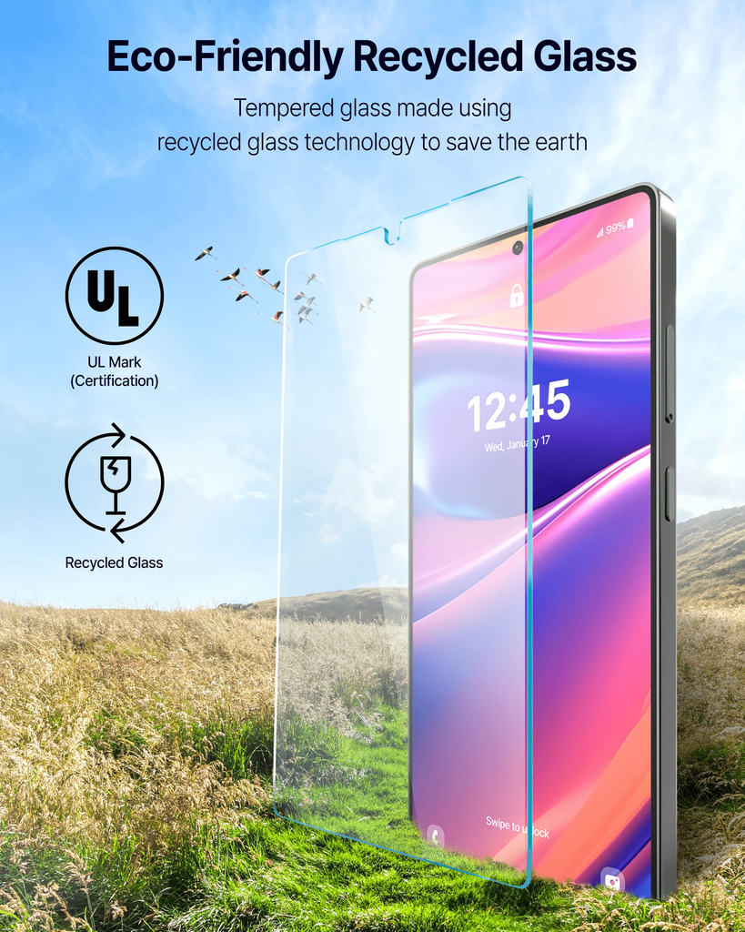 Korean Whitestone UV Dome Glass | Samsung Galaxy S25 Ultra  Screen Protector with UV Light [2 Pack Glass]