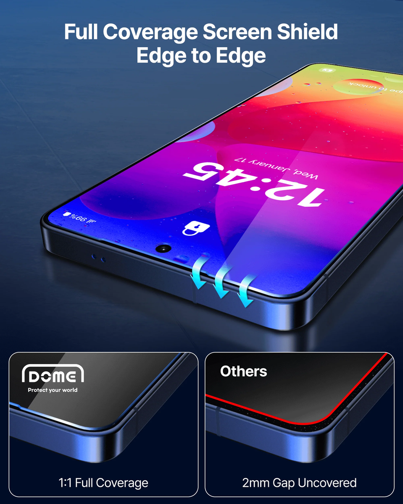 Korean Whitestone UV Dome Glass | Samsung Galaxy S26 Plus  Screen Protector with UV Light [2 Pack Glass]