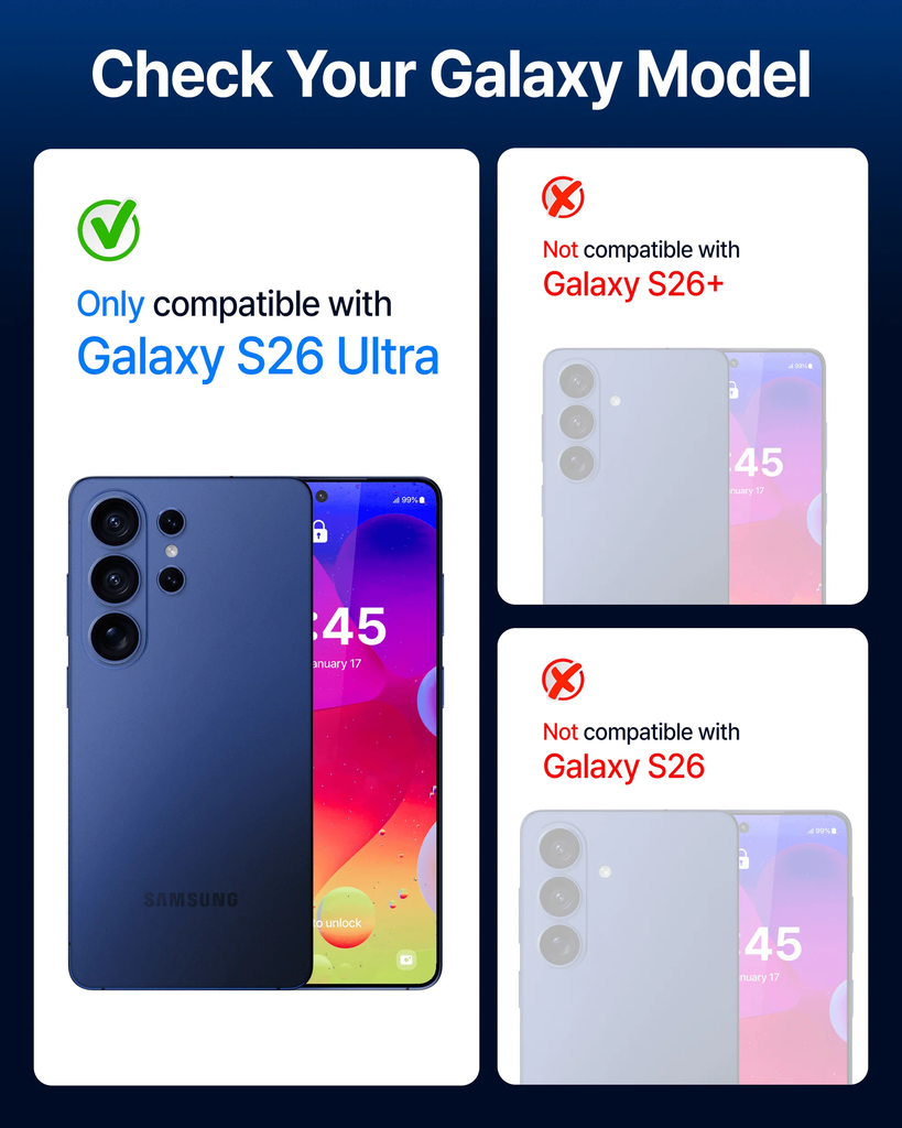 Korean Whitestone UV Dome Glass | Samsung Galaxy S26 Ultra  Screen Protector with UV Light [2 Pack Glass]